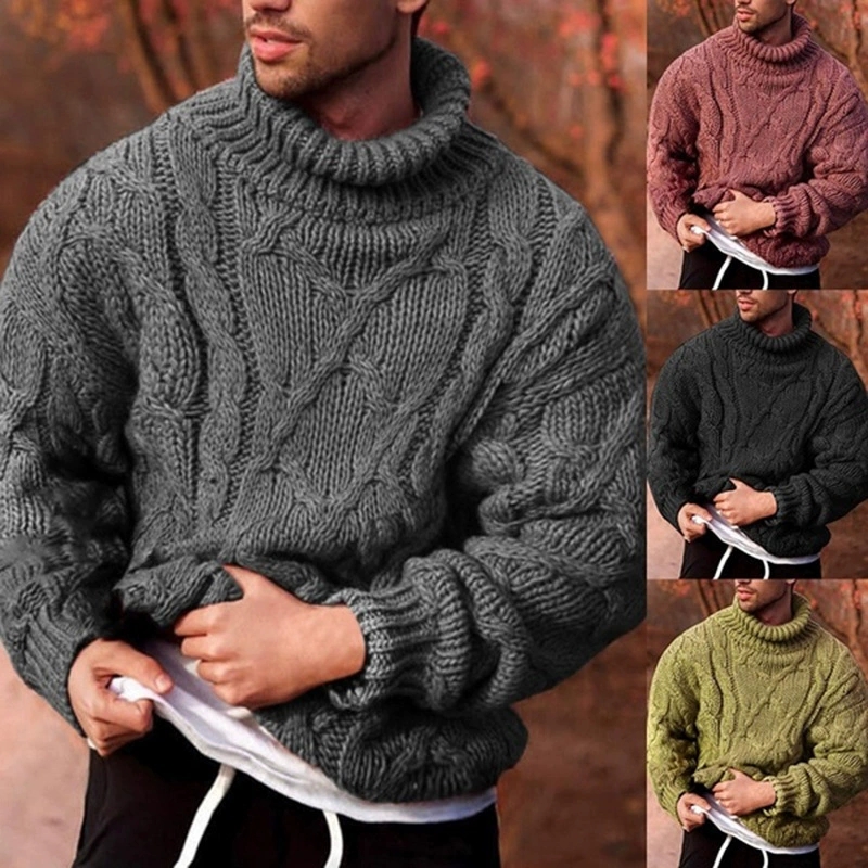 Turtleneck Sweater Men - Sonbahar ve kış Avrupa ve Amerikan