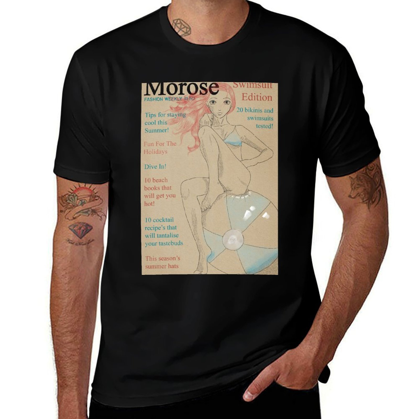 Mens Fashion Magazines - Retro, Vintage Moda Dergisi kapağı Yazlık