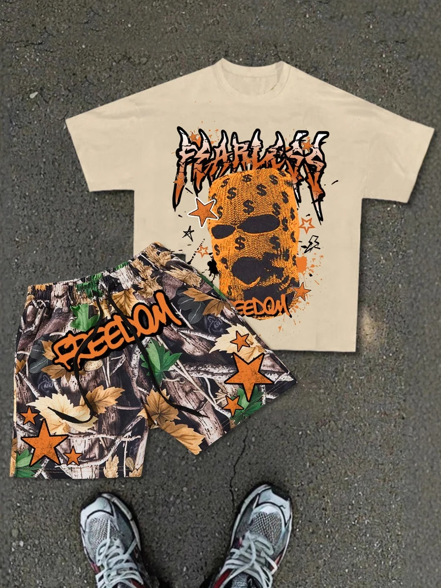 Mens Fashion Camo Pants - 3d Kamuflaj Ağaç Yaprakları Baskılı erkek