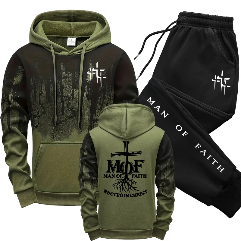 Men'S Fashion Outfits 2026 - Man of Faith Erkek Eşofman Takımı