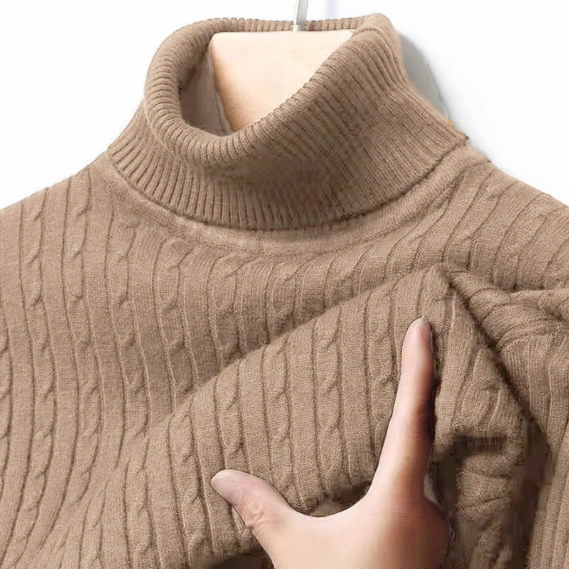 Turtleneck Sweater Men - Kışlık, Yüksek Yakalı, Kalın ve Sıcak