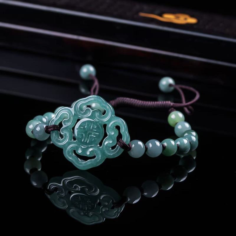 Men'S Fashion Jewelry - Doğal Yeşim A Sınıfı Bileklik Orijinal