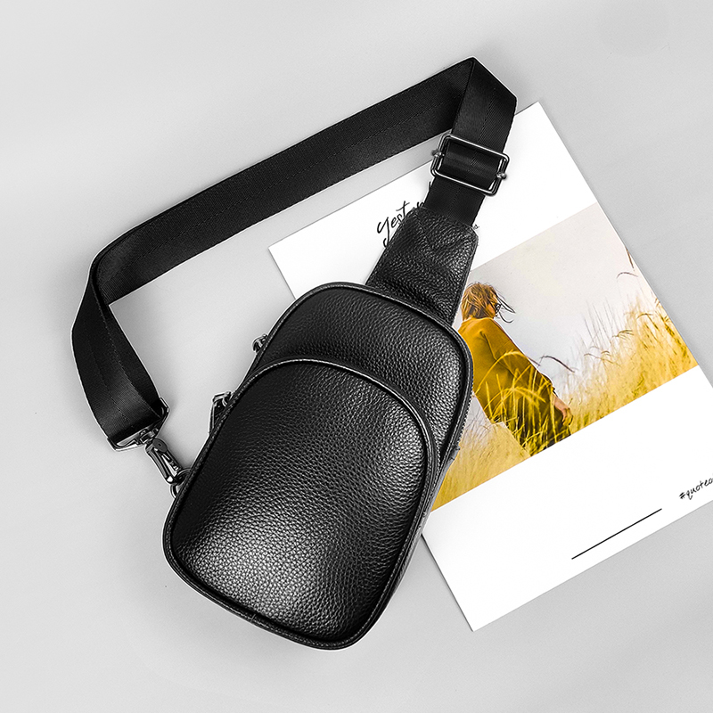 Fashion Harness Men - Hakiki deri küçük tek kollu çanta