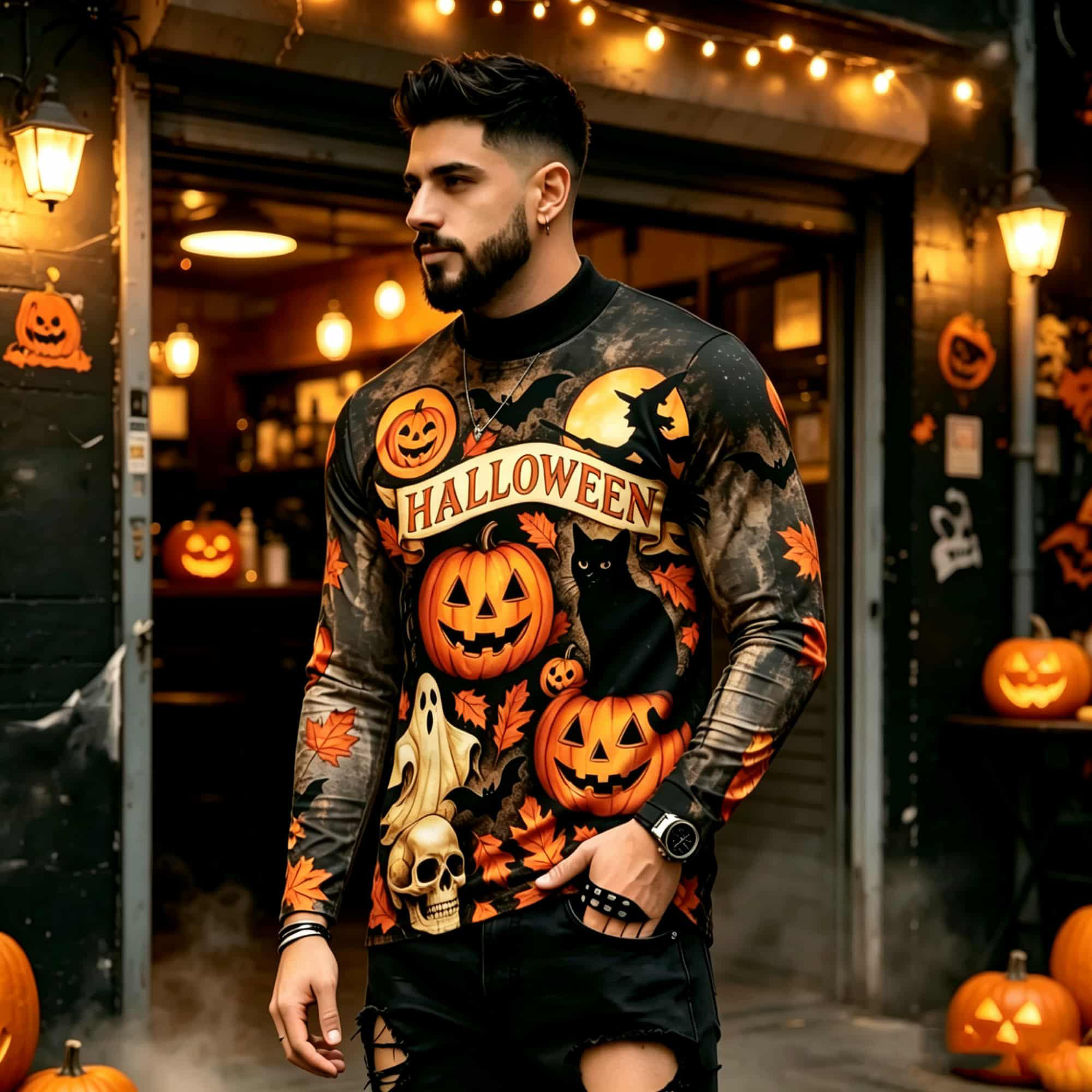 Mens Fashion Style - Günlük Moda Sokak Stili Cadılar Bayramı
