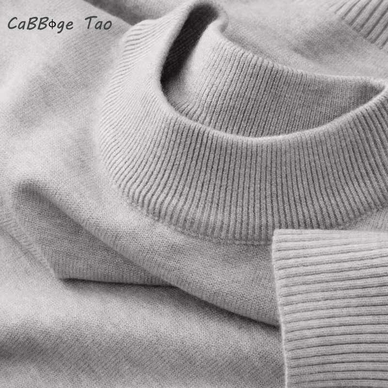 Turtleneck Sweater Men - Sonbahar yeni erkek rahat Mock balıkçı
