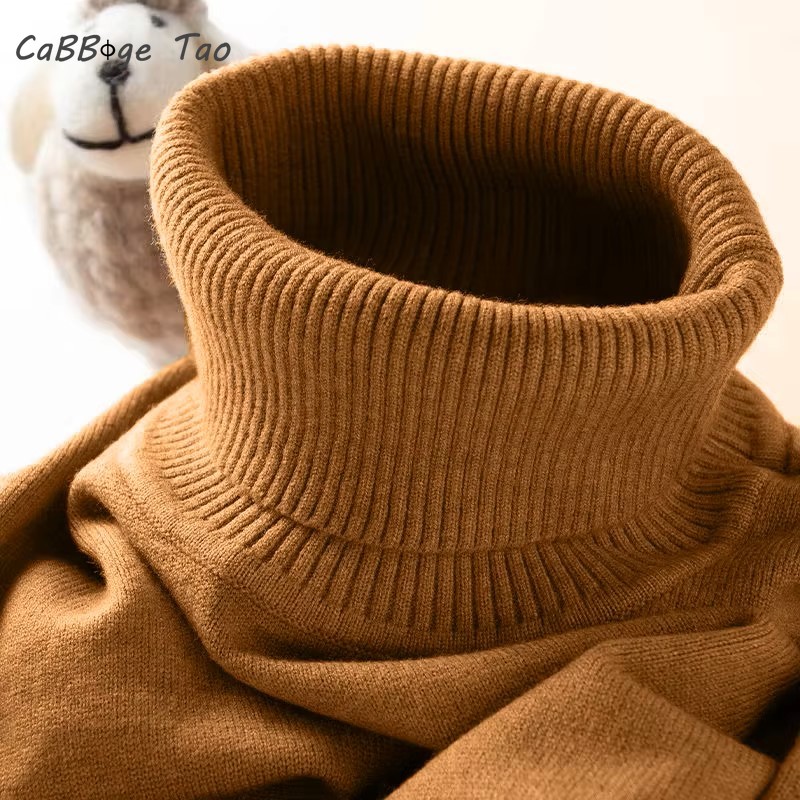 Turtleneck Sweater Men - Erkek balıkçı yaka kazak Slim Fit