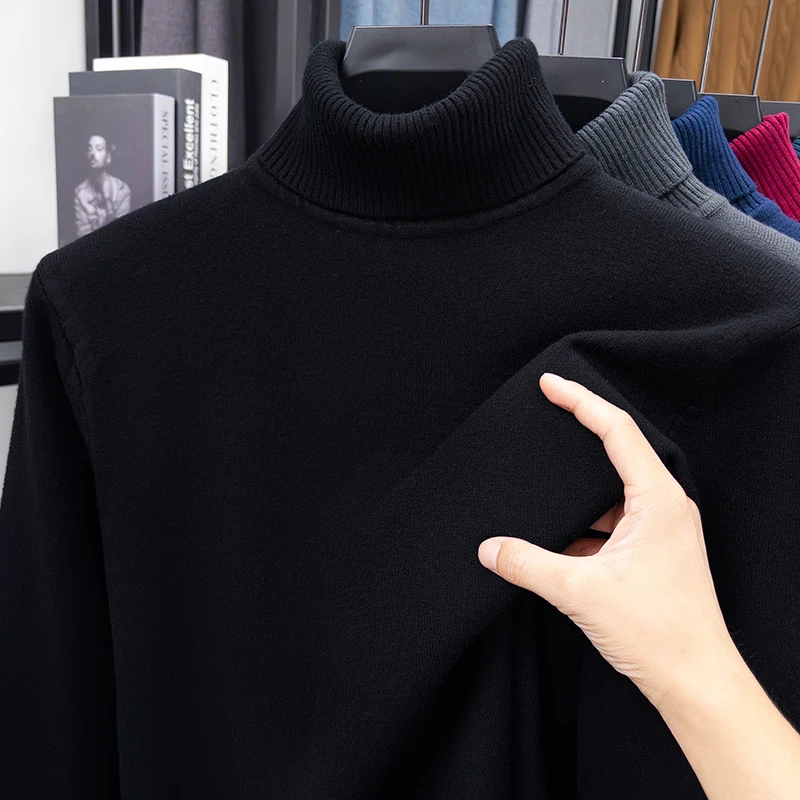 Turtleneck Sweater Men - Sonbahar Erkek Yüksek Kaliteli Örme Balıkçı