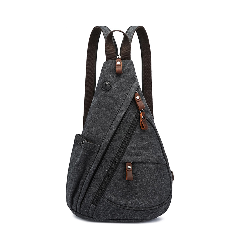 Fashion Harness Men - Tuval tek kollu çanta Cabrio Crossbody
