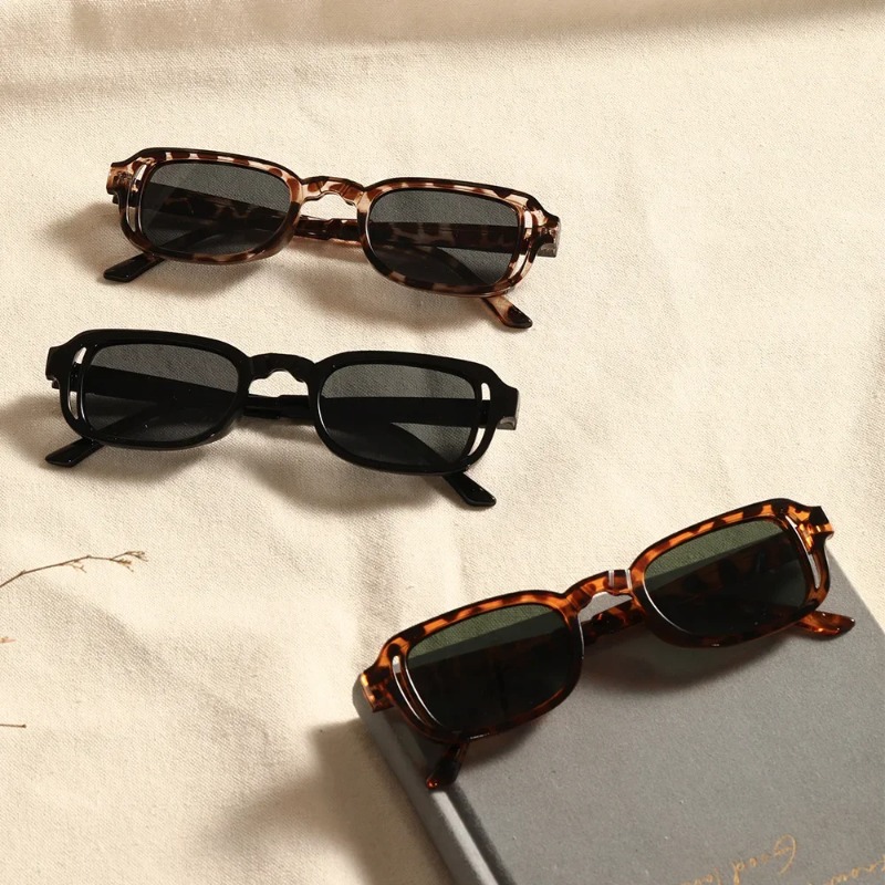 Lüks Dikdörtgen Güneş Gözlüğü  - Men'S Fashion Old Money incelemesi ve fiyatı
