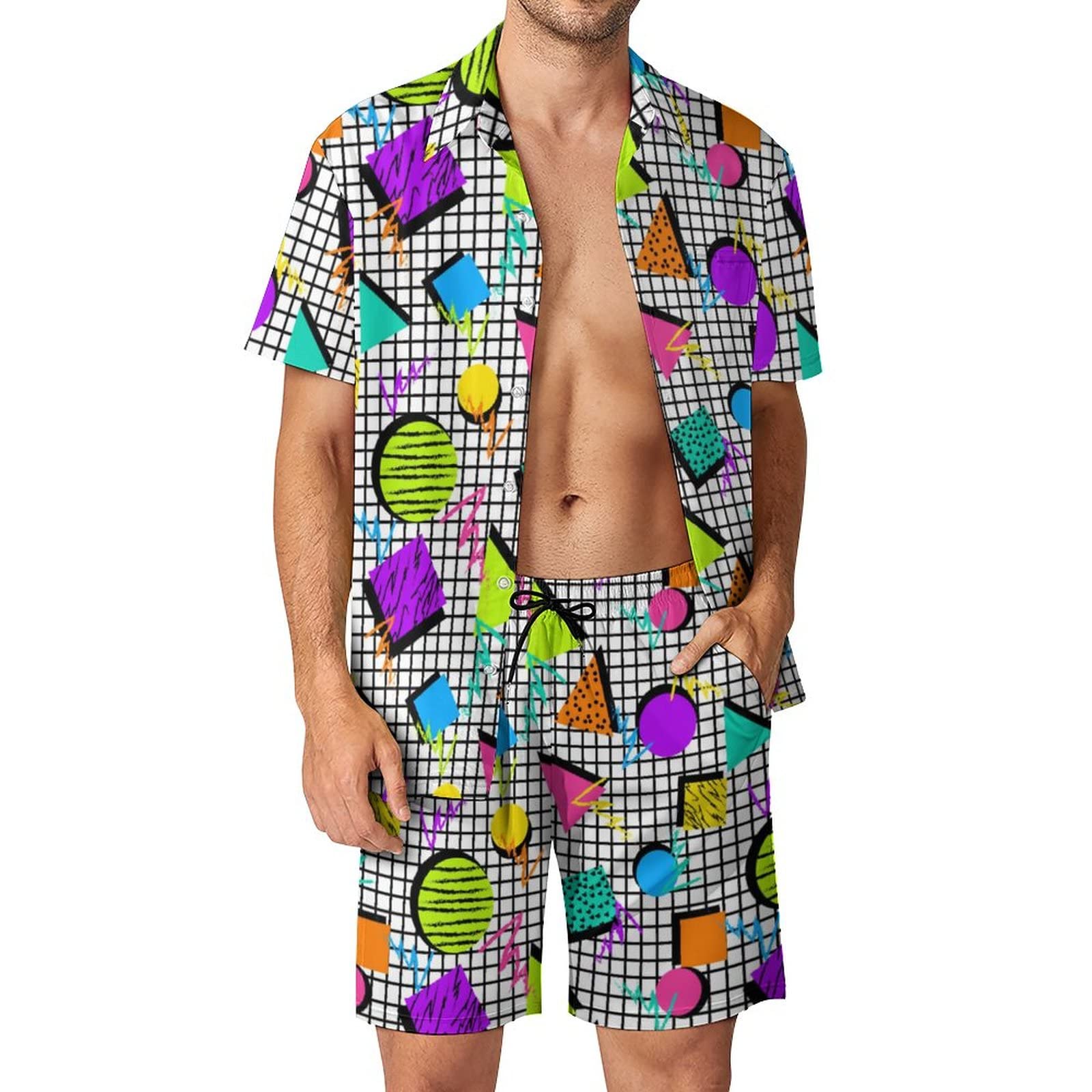 Yazlık Düzensiz Geometrik 3D B - Mens Fashion Style incelemesi ve fiyatı
