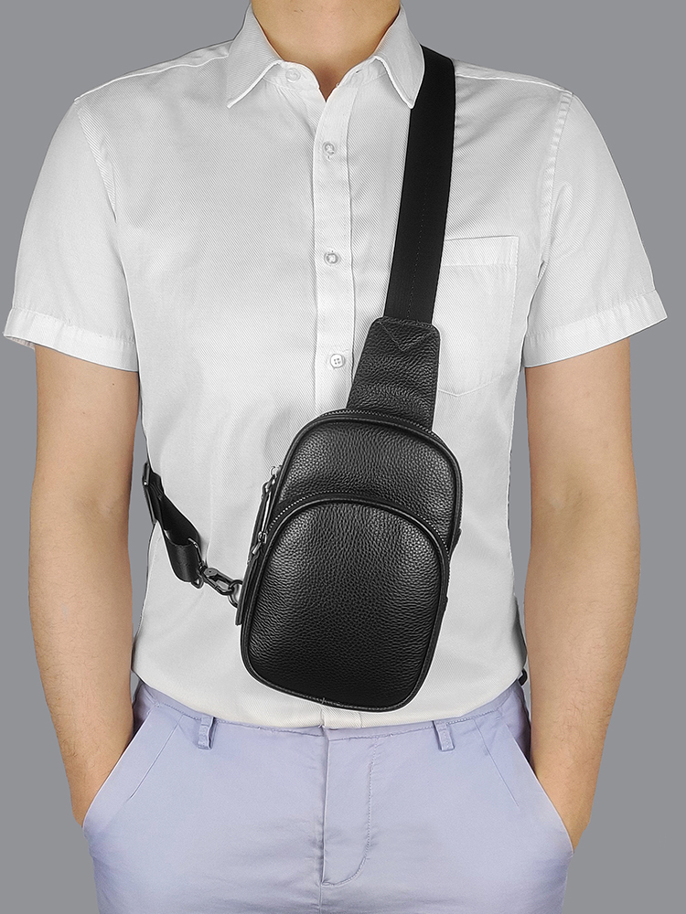 Hakiki deri küçük tek kollu ça - Fashion Harness Men incelemesi ve fiyatı