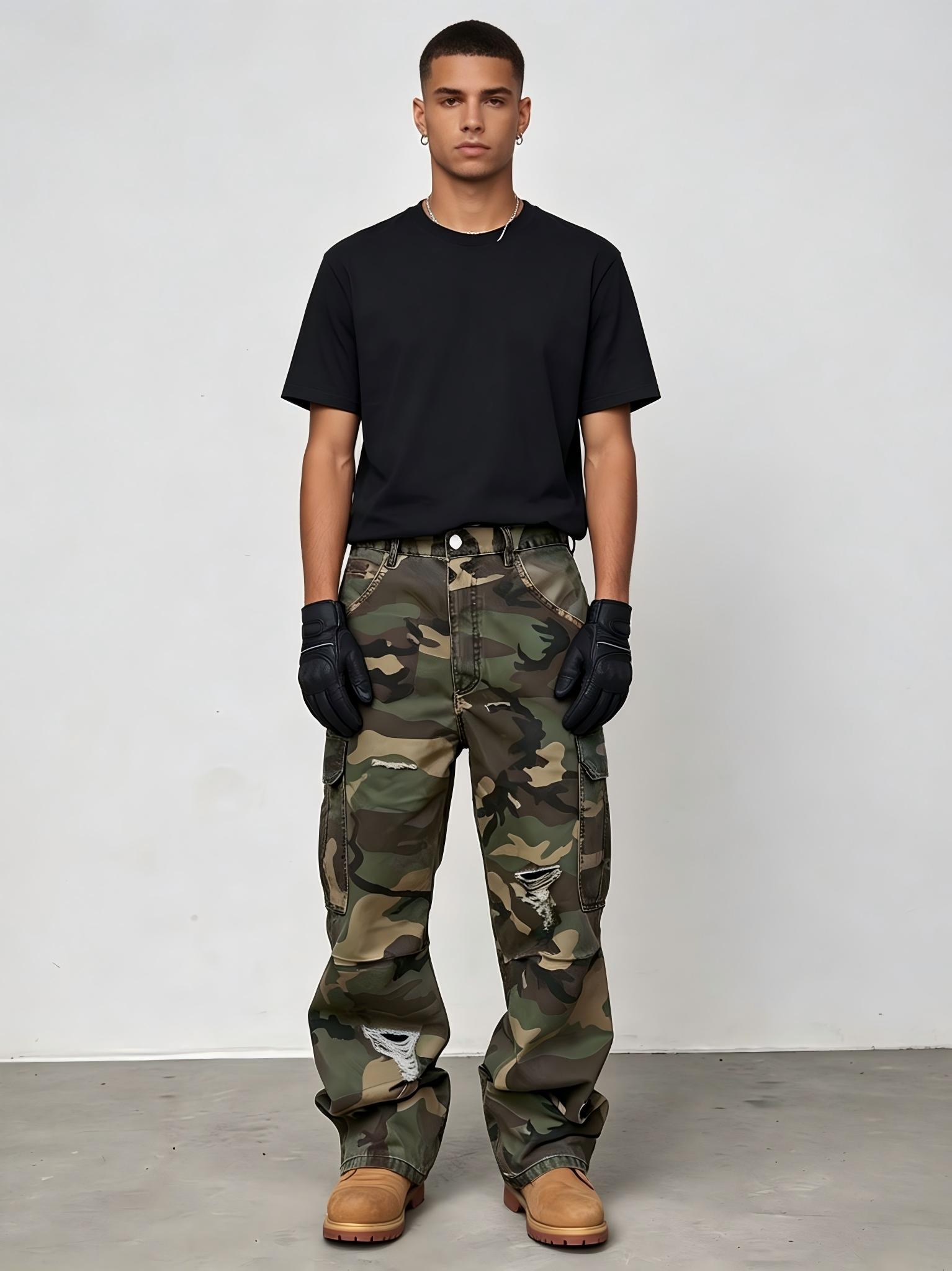 【HME】Erkek kot pantolonları |  - Mens Fashion Camo Pants incelemesi ve fiyatı