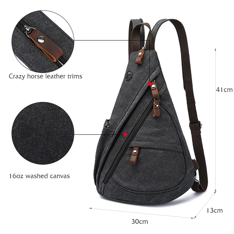 Tuval tek kollu çanta Cabrio C - Fashion Harness Men incelemesi ve fiyatı